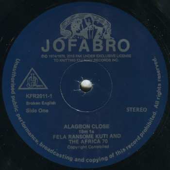 LP Fela Kuti: Alagbon Close