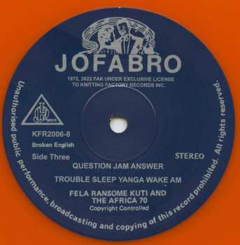 2LP Fela Kuti: Music Of Fela - Roforofo Fight CLR | LTD