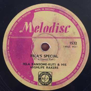 Album Fela Ransome-Kuti & The Highlife Rakers: Fela’s Special / Aigana
