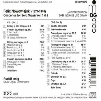 2CD Rudolf Innig: Complete Concertos For Solo Organ, Op. 56 (Pièces Pour Orgue Op. 2, 7, 8, 9 & 31)