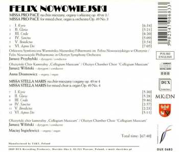 CD Feliks Nowowiejski: Missa Pro Pace Op. 49 Nr 3, Missa Stella Maris Op. 49 Nr 4