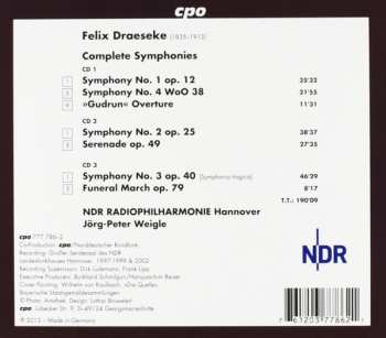 3CD/Box Set Felix Draeseke: Complete Symphonies