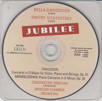 CD Felix Mendelssohn-Bartholdy: Jubilee Concert