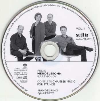 SACD Felix Mendelssohn-Bartholdy: Complete Chamber Music For Strings Vol. II