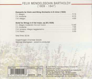 CD Felix Mendelssohn-Bartholdy: Concerto For Violin String Orchestra  