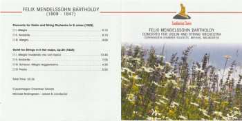 CD Felix Mendelssohn-Bartholdy: Concerto For Violin String Orchestra  
