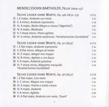 SACD Felix Mendelssohn-Bartholdy: Lieder Ohne Worte Books 1 – 4