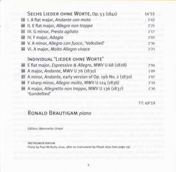 SACD Felix Mendelssohn-Bartholdy: Lieder Ohne Worte Books 1 – 4