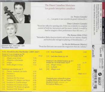 CD Felix Mendelssohn-Bartholdy: L'Intégrale Pour Violoncelle Et Piano / Complete Works For Cello And Piano