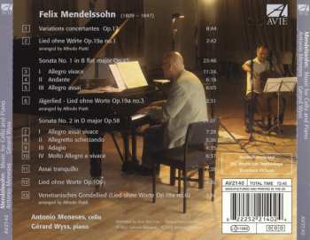 CD Felix Mendelssohn-Bartholdy: Music For Cello And Piano