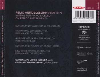SACD Felix Mendelssohn-Bartholdy: Piano & Cello Works On Period Instruments