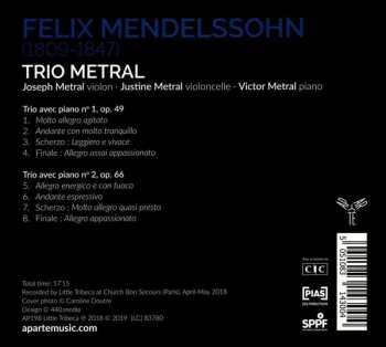 CD Felix Mendelssohn-Bartholdy: Piano Trios