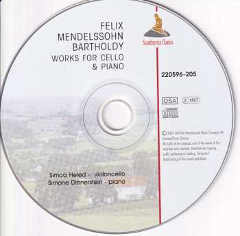 CD Felix Mendelssohn-Bartholdy: Works for Cello & Piano