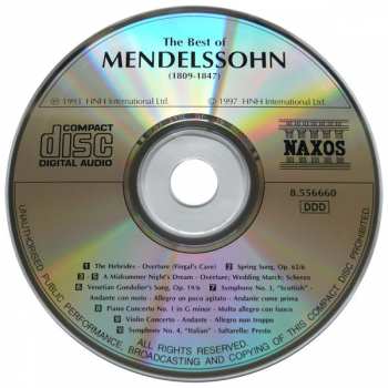 CD Felix Mendelssohn-Bartholdy: The Best Of Mendelssohn