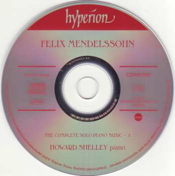 CD Felix Mendelssohn-Bartholdy: The Complete Piano Music – 1