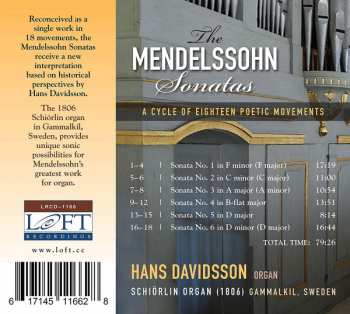 CD Felix Mendelssohn-Bartholdy: The Mendelssohn Sonatas (A Cycle Of Eighteen Poetic Movements)