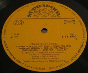 LP Felix Slováček: Felix Slováček