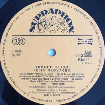 LP Felix Slováček: Trochu Klidu