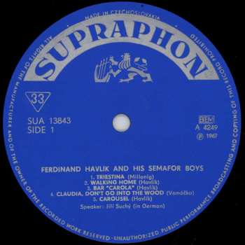 LP Jiří Suchý: Shy Boy