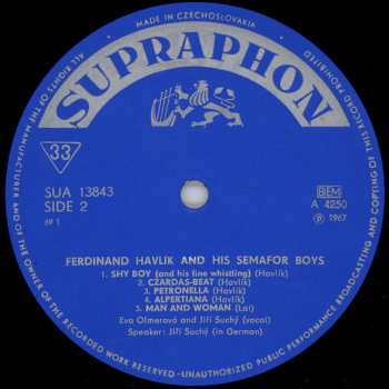 LP Jiří Suchý: Shy Boy