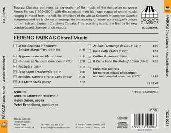 CD Farkas Ferenc: Choral Music