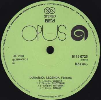 LP Fermáta: Dunajská Legenda