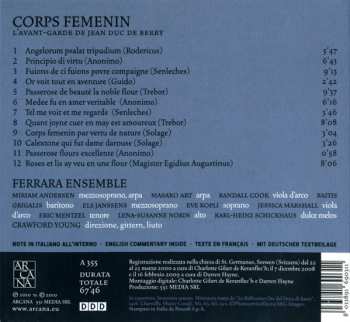 CD Ferrara Ensemble: Corps Femenin - L'Avant-Garde De Jean Duc De Berry