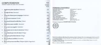 CD Ferrara Ensemble: Corps Femenin - L'Avant-Garde De Jean Duc De Berry