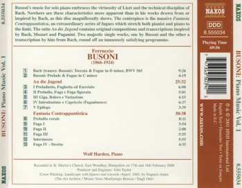 CD Ferruccio Busoni: Piano Music Vol. 1 (Fantasia Contrappuntistica • An Die Jugend)