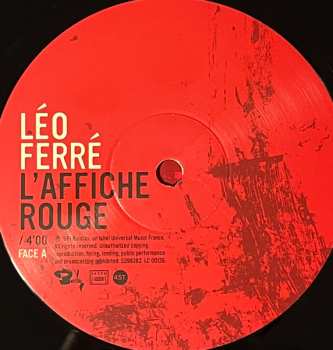 EP Léo Ferré: L'affiche Rouge LTD