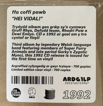 LP Ffa Coffi Pawb: Hei Vidal! CLR | LTD