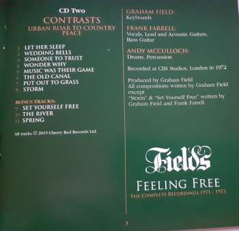 2CD Fields: Feeling Free • The Complete Recordings 1971 - 1973