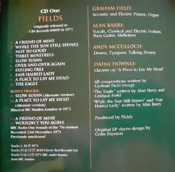 2CD Fields: Feeling Free • The Complete Recordings 1971 - 1973