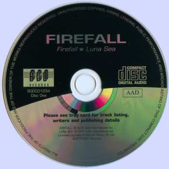 2CD Firefall: Firefall / Luna Sea / Elan