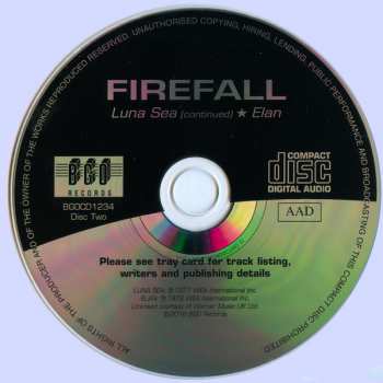 2CD Firefall: Firefall / Luna Sea / Elan