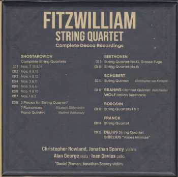 15CD/Box Set Fitzwilliam String Quartet: Complete Decca Recordings LTD