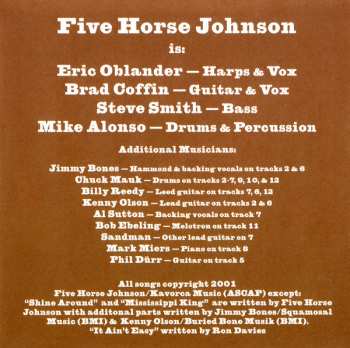 CD Five Horse Johnson: The No. 6 Dance