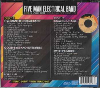 CD Five Man Electrical Band: Signs - 4 LPs On 2 CDs