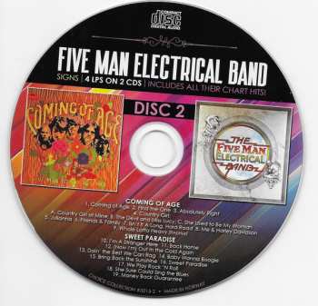 CD Five Man Electrical Band: Signs - 4 LPs On 2 CDs