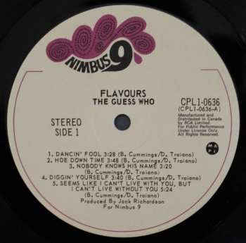LP The Guess Who: Flavours