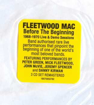 3CD Fleetwood Mac: Before The Beginning (1968-1970 Live & Demo Sessions)