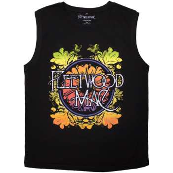 Merch Fleetwood Mac: Tank Tričko Circle Floral Logo Fleetwood Mac