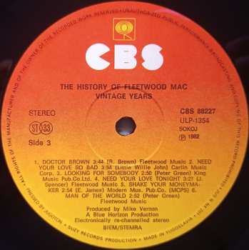 2LP Fleetwood Mac: The History Of Fleetwood Mac - Vintage Years