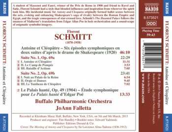 CD JoAnn Falletta: Antoine Et Cleopatre, Le Palais Hante