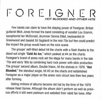 CD Foreigner: Hot Blooded And Other Hits