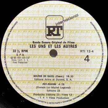 2LP Michel Legrand: Les Uns Et Les Autres (Bande Originale Du Film)