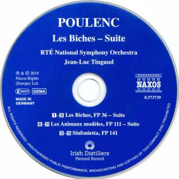 CD Francis Poulenc: Les Biches - Suite 