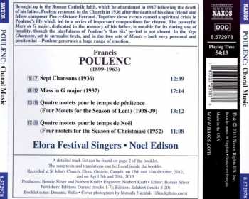 CD Francis Poulenc: Mass In G Major • Sept Chansons • Motets