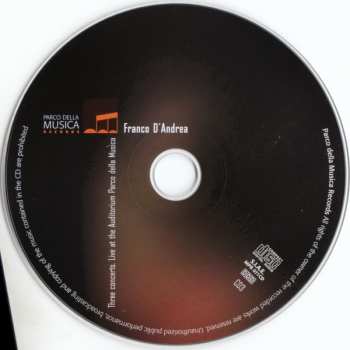 3CD/Box Set Franco D'Andrea: Three Concerts. Live At The Auditorium Parco Della Musica