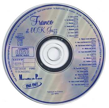 CD Orchestre T.P.O.K. Jazz: Merveilles Du Passé, Vol. III : 1961-1962